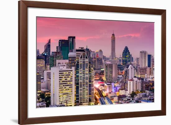 Bangkok, Thailand City Skyline.-SeanPavonePhoto-Framed Photographic Print