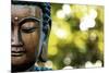 Bangkok, Thailand. Depiction of head and face of Buddha outdoor statue-Miva Stock-Mounted Photographic Print