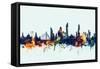 Bangkok Thailand Skyline-Michael Tompsett-Framed Stretched Canvas