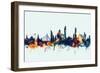 Bangkok Thailand Skyline-Michael Tompsett-Framed Art Print