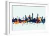 Bangkok Thailand Skyline-Michael Tompsett-Framed Art Print