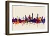 Bangkok Thailand Skyline-Michael Tompsett-Framed Art Print