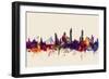 Bangkok Thailand Skyline-Michael Tompsett-Framed Art Print