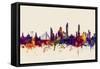 Bangkok Thailand Skyline-Michael Tompsett-Framed Stretched Canvas