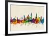 Bangkok Thailand Skyline-Michael Tompsett-Framed Art Print