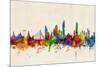 Bangkok Thailand Skyline-Michael Tompsett-Mounted Art Print