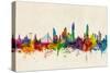 Bangkok Thailand Skyline-Michael Tompsett-Stretched Canvas