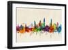 Bangkok Thailand Skyline-Michael Tompsett-Framed Premium Giclee Print