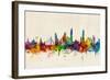 Bangkok Thailand Skyline-Michael Tompsett-Framed Art Print