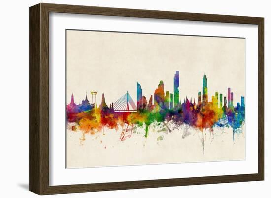 Bangkok Thailand Skyline-Michael Tompsett-Framed Art Print