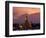 Bangkok, Thailand; the Wat Arun Temple across the Chao Phraya River at Sunset-Dan Bannister-Framed Photographic Print