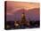 Bangkok, Thailand; the Wat Arun Temple across the Chao Phraya River at Sunset-Dan Bannister-Stretched Canvas