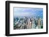 Bangkok, Thailand. Views over downtown Bangkok, Thailand.-Micah Wright-Framed Photographic Print