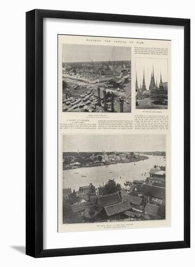 Bangkok, the Capital of Siam-null-Framed Giclee Print