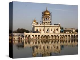 Bangla Sahib Gurdwara, New Delhi, India, Asia-null-Stretched Canvas