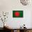 Bangladesh Flag Design with Wood Patterning - Flags of the World Series-Philippe Hugonnard-Art Print displayed on a wall