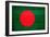 Bangladesh Flag Design with Wood Patterning - Flags of the World Series-Philippe Hugonnard-Framed Art Print