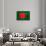 Bangladesh Flag Design with Wood Patterning - Flags of the World Series-Philippe Hugonnard-Art Print displayed on a wall