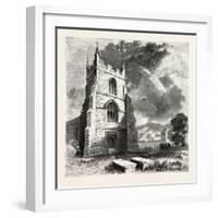 Bangor Cathedral. Bangor Cathedral Is an Ancient Place of Christian Worship Situated in Bangor-null-Framed Giclee Print