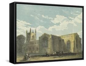 Bangor Cathedral, South East View-null-Framed Stretched Canvas