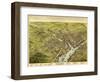 Bangor, Maine - Panoramic Map-Lantern Press-Framed Art Print