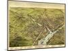 Bangor, Maine - Panoramic Map-Lantern Press-Mounted Art Print