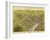 Bangor, Maine - Panoramic Map-Lantern Press-Framed Art Print