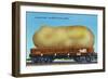 Bangor, Maine, View of the Aroostook Potatoe on a Train Trolley-Lantern Press-Framed Art Print
