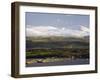 Bangor Port and Penrhyn Castle, Menai Bridge, Anglesey, North Wales, UK-Pearl Bucknall-Framed Photographic Print