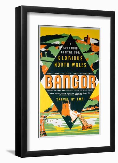 Bangor-null-Framed Art Print