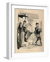 'Banishment of Suffolk',-John Leech-Framed Giclee Print