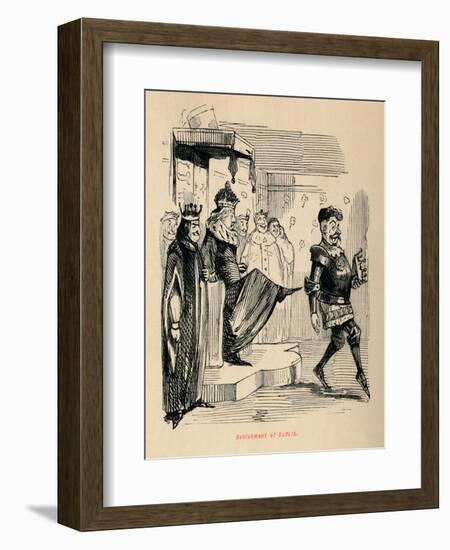 'Banishment of Suffolk',-John Leech-Framed Giclee Print