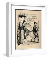 'Banishment of Suffolk',-John Leech-Framed Giclee Print