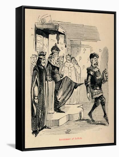 'Banishment of Suffolk',-John Leech-Framed Stretched Canvas