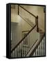 Banister Along a Staircase-null-Framed Stretched Canvas