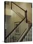 Banister Along a Staircase-null-Stretched Canvas