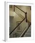 Banister Along a Staircase-null-Framed Photographic Print