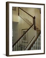 Banister Along a Staircase-null-Framed Photographic Print