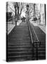 Banister view - Montmartre - Paris-Philippe Hugonnard-Stretched Canvas