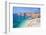 Banje beach, Old Port and Dubrovnik Old Town, Dubrovnik, Dalmatian Coast, Croatia, Europe-Neale Clark-Framed Photographic Print