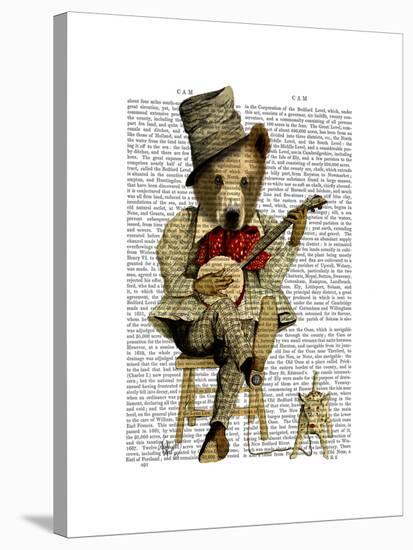 Banjo Bear-Fab Funky-Stretched Canvas