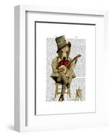 Banjo Bear-Fab Funky-Framed Art Print