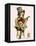 Banjo Bear-Fab Funky-Framed Stretched Canvas