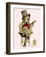 Banjo Bear-Fab Funky-Framed Art Print