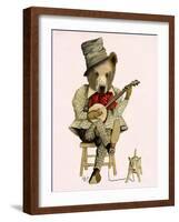 Banjo Bear-Fab Funky-Framed Art Print