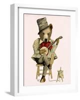 Banjo Bear-Fab Funky-Framed Art Print