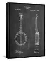 Banjo Mandolin Patent-Cole Borders-Framed Stretched Canvas