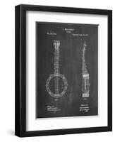 Banjo Mandolin Patent-Cole Borders-Framed Art Print