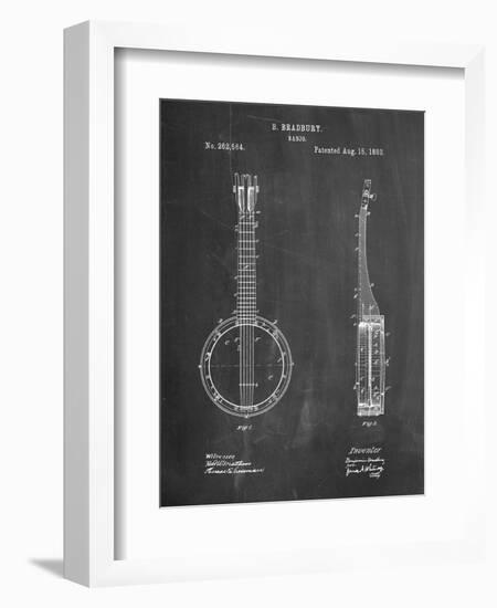 Banjo Mandolin Patent-Cole Borders-Framed Art Print