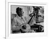 Banjo Player Aunt Samanthey-Robert W^ Kelley-Framed Photographic Print